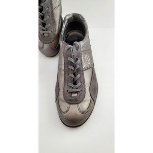 Cole Haan Ecco Life Tie silver and suede womens size 40 sneakers